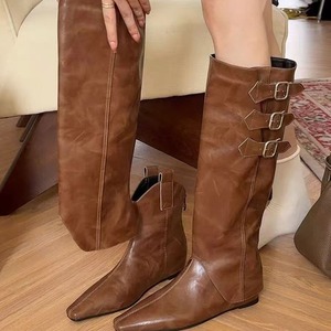 Stivale da Cowboy Occidentale da <span class=keywords><strong>Donna</strong></span> con Punta Rialzata, Staccabile e Indossabile in Due Modi, con Gambale Medio - Product Image 1