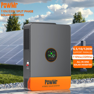 PowMr 5KW 6.5KW 12KW 10KW 48V ハイブリッドソーラーインバーター 110V/230V/400V オン/オフグリッド 純正弦波ハイブリッドソーラーインバーター - Product Image 1