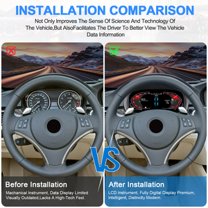 ชุดหน้าปัดดิจิตอล LCD ระบบ Linux พร้อม Carplay สำหรับรถยนต์ BMW E90 E91 E92 E93 ปี 2005-2012 ยี่ห้อ NaviHua รุ่นใหม่ - Product Image 2