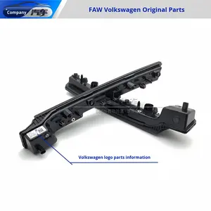 Kit de trois pièces de calandre lumineuse en plastique ABS pour pare-chocs et phares gauche et droit, compatible avec les accessoires d'origine ID.4, noir - Product Image 2