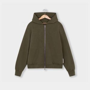 <span class=keywords><strong>Sudadera</strong></span> de peso pesado <span class=keywords><strong>sin</strong></span> cordón Slim Fit 100% algodón Unisex Luxury Streetwear Zip up Hoodie - Product Image 5