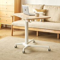 Bureau de travail mobile électrique à deux niveaux pour ordinateur portable, réglable en hauteur, pour la maison, le bureau et l'école, avec roulettes