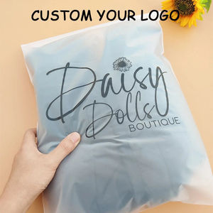 Bolsas de plástico con cremallera esmerilada y logotipo personalizado ecológico Bolsas de ropa con cierre de cremallera con características personalizadas - Product Image 6