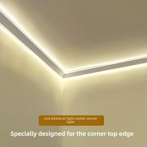 Lampada Lineare a LED <span class=keywords><strong>Serie</strong></span> 6000 da Soffitto per Angolo Superiore Luminoso per Soggiorno Installazione Senza Scanalature per Angolo Interno Linea in Gesso a Vista - Product Image 2