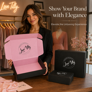 Caja de Cartón Corrugado Personalizada para Envíos, con Marca, Negra, para Ropa Interior - Product Image 2