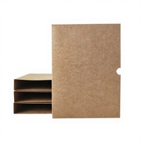 2 boîtes de classement A4 en papier kraft importé, 4 cm, vierges, pour documents, avec logo personnalisé