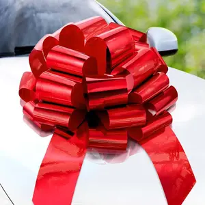 Rosa Magenta Grande Tirare Archi Confezione regalo di Nozze Auto Decorazione Pew Fiorista