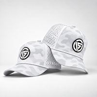 Casquette de golf robuste à 5 panneaux, imperméable, avec logo brodé personnalisé, faible MOQ, OEM, séchage rapide, tissu haute densité, sport