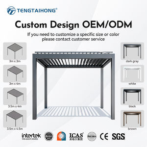 Persiana de techo personalizada, muebles para el hogar, <span class=keywords><strong>toldo</strong></span> de jardín, <span class=keywords><strong>toldo</strong></span> de lujo, pérgola de aluminio Bioclimática, Gazebo para exteriores - Product Image 5