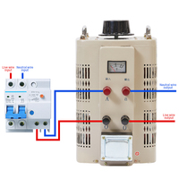Autotransformateur monophasé réglable en cuivre TDGC2 0-250V, transformateur variable, régulateur, entrée 220VAC, transformateur variable