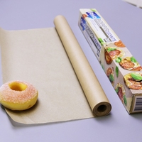 Rouleau de papier cuisson compostable, résistant à la chaleur, antiadhésif, découpé, brun, 38 x 42 cm, 30 pièces, non blanchi, Backpapier