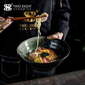 2022 Japanese Style Restaurant <strong>Ramen</strong> Bowl <strong>Set</strong> for Catering Wholesale Factory Price Ceramic Bowl Porcleian Soup Bowl - Product Image 4