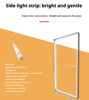 Boîte à lumière en tissu souple anti-UV, support d'affiche lumineux à LED, présentoir publicitaire mobile vertical pliable sur pied