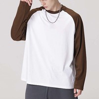 T-shirt en coton lourd 270 g/m² avec logo personnalisé |   Vêtements de Travail en Gros pour Équipes - Haut à Manches Longues |   T-shirt streetwear vierge, directement de l'usine