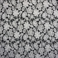 Dentelle noire bricolage vêtements dentelle rideau dentelle accessoires fabricant ventes broderie tissu pour femmes vêtement robe