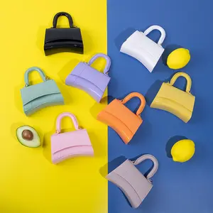 2023 mini designer zipper corssboday handbag tote mini PVC chain bags crossbody portable Candy jelly bag