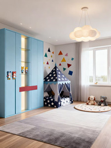 Armoire autoportante spacieuse pour vêtements avec double tringle de suspension et étagères pour une organisation complète de la garde-robe - Product Image 6