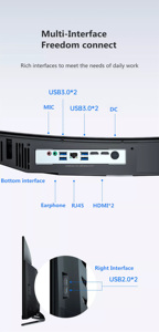 <strong>MeeGoPad</strong> New 27inch Borderless All-in-one Computer Desktop AIO Win11 I3 I5 I7 I9 1-14th Business Gaming Monoblock All in One Pc - Product Image 5