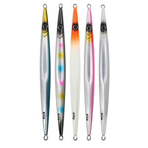 Leurre de pêche jigging professionnel pour <span class=keywords><strong>thon</strong></span> et maquereaux 60g 80g 100g – Équipement de pêche en mer en métal pour poissons d'eau salée, bar et pêche en bateau en océan - Product Image 1