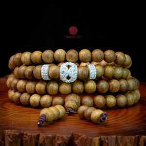 Mala de 108 cuentas de madera de agar artesanal de 6 mm con dije de jade, pulseras de madera de oud auténtica, mejor precio - Product Image 3
