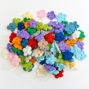 Fleurs artificielles en coton au crochet de 3,5 cm pour la décoration intérieure, accessoires de couture doux, collection printemps, vente en gros - Product Image 6