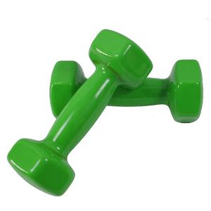 <span class=keywords><strong>Petit</strong></span> haltère hexagonal de gymnastique enduit de vinyle bon marché haltères en néoprène mini haltères de fitness ensemble blanc 3kg pour enfants - Product Image 5