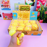 Mainan Kubus Keju Lembut HOT Squishy, Mainan Fidget Tekan Lambat Mengembang, Mainan Plastik Bentuk Makanan, Pereda Stres Sensorik, Mainan Squishy Unik