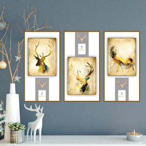 Accesorios Decorativos Minimalistas Modernos, Adorno Metálico de Pared con Diseño de Ciervo y Delfín, Decoración de Pared - Product Image 4
