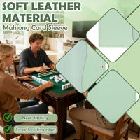 Porte-cartes de Mahjong en cuir PU, pochette pour cartes de Mahjong, sac à dés de Mahjong, pochettes de Mahjong, accessoires de Mahjong