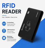 Lector y Escritor RFID NFC de Escritorio USB de Doble Frecuencia 125KHz TK4100 13.56MHz MF IC para Control de Acceso e Identificación
