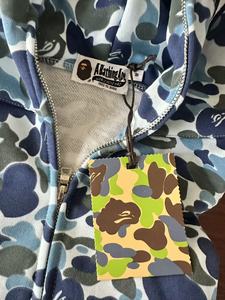 Sudadera con Capucha y Cremallera Completa Bapees Camuflaje Tiburón de Alta Calidad 2026, 100% Algodón, Unisex para Hombre y Mujer, Estilo Urbano - Product Image 3