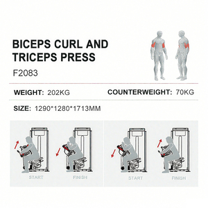 Máquina de Ejercicios Profesional WENDY para Gimnasio, Máquina de Entrenamiento de Fuerza para Bíceps y Tríceps - Product Image 2