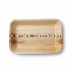 Biodegradable palm leaf 25 X 15 cm Deep Rectangular Tray - Product Image 1