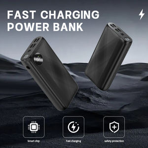 強力なLEDライト付き大容量<span class=keywords><strong>Lipo</strong></span>バッテリースリムパワーバンク30000mahパワーバンクポータブル充電器 - Product Image 3