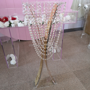 Thời Trang Rõ Ràng Acrylic + Vàng Cưới Trung Tâm Flower Đứng Bảng Top Trang Trí - Product Image 4