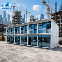Maison modulaire préfabriquée à bas coût, en kit, pour bureau, dortoir, appartement, école, hôtel, maison préfabriquée en conteneur avec toilettes