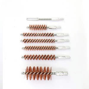 Juego de cepillos de barril de alambre de cobre con mango de acero, kit de limpieza de armas para uso táctico de tiro, color verde, de 2 a 10 piezas - Product Image 1