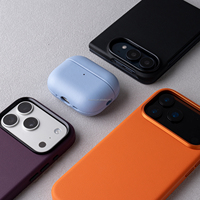 Étui magnétique en cuir vegan de qualité supérieure pour iPhone Duo, coque arrière antichoc, accessoire de téléphone fin
