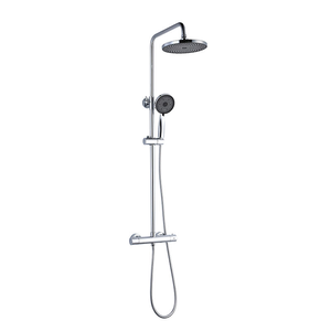Columna <span class=keywords><strong>de</strong></span> <span class=keywords><strong>Ducha</strong></span> Termostática <span class=keywords><strong>de</strong></span> Acero Inoxidable Cromado con Monomando, Lluvia y Rociado Suave - Product Image 4
