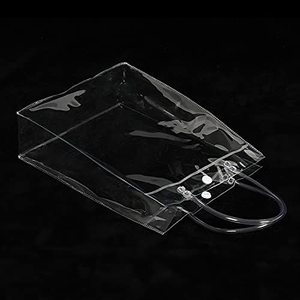 <span class=keywords><strong>Bolsas</strong></span> <span class=keywords><strong>de</strong></span> Mano Cosméticas Transparentes <span class=keywords><strong>de</strong></span> Plástico Reutilizables, Bolsa <span class=keywords><strong>de</strong></span> <span class=keywords><strong>Compras</strong></span> <span class=keywords><strong>de</strong></span> PVC Transparente con Asas para Regalos - Product Image 2