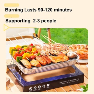 Ánh sáng nhanh chóng đốt cháy thời gian 90-120 phút dã ngoại ngoài trời ngay lập tức ổn định không khói dùng một lần BBQ tre than nướng - Product Image 4