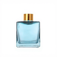 Bestseller - Bouteille d'aromathérapie carrée de 200 ml, diffuseur d'huiles essentielles coloré, verre sodocalcique transparent, soufflage entièrement automatique