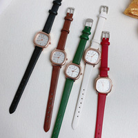Vintage Nostalgische Mode Quadratische Damenuhr Einfacher Ins Mori-Stil Armband Mittel- und Oberschülerinnen Ziviluhr mit Quarzwerk