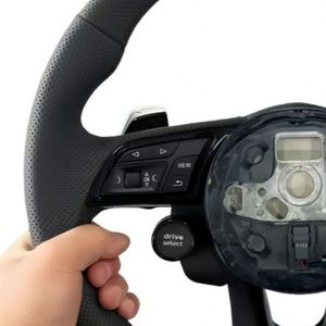 Volante de Cuero Personalizado con Botón de Encendido para Audi Q3 Q5 A3 S3 S8 R8 S6 S7 A4 A5 A6 A7, Venta al Por Mayor Directo de Fábrica - Product Image 2