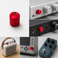 Bagian Pedal Efek Gitar Bass Premium: Kenop Kontrol Logam, Tutup Potensiometer untuk ME-90 dan Aksesori Amplifier Tabung