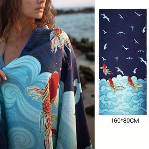 Customized Full <b>Printed</b> Oversized Quick Dry Microfiber Sand Free Towel <b>Extra</b> <b>Large</b> Beach Blanket - Product Image 3