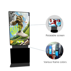 Qten board 43 Zoll 90 Rotierender Kiosk Boden anzeige ständer Digital Signage Kiosk Horizontales Totem Drehen Sie den Werbe bildschirm - Product Image 6