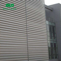 Système de perchoir de mur de construction, mur de façade, extérieur lame en aluminium, persienne d'obturation