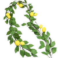 Vigne artificielle de citronnier pour décoration intérieure, en mousse plastique, hauteur 100-200 cm, accessoire de photographie pour verger, verdure persistante