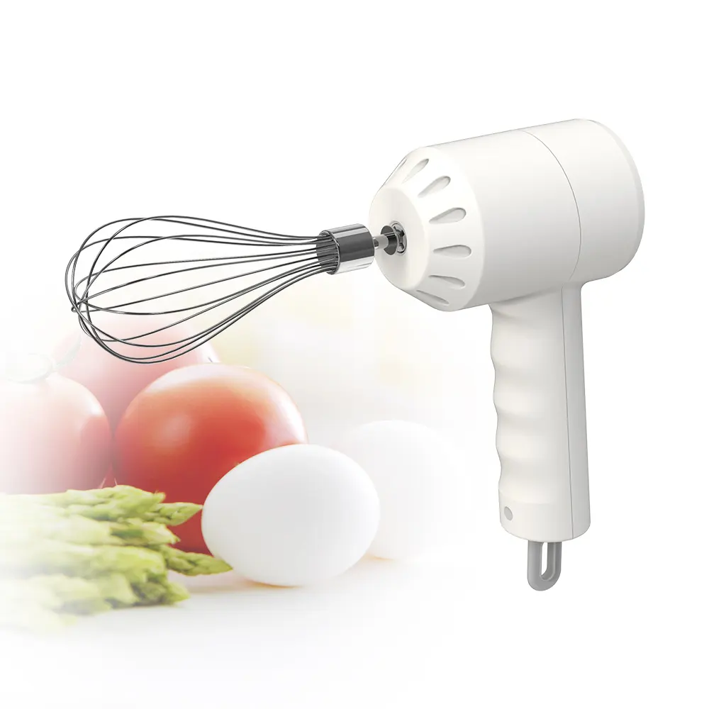 Hanging Style 3 Speeds Kitchen Cream Egg Starch Automatic Mini Usb Rechargeable Wireless Rotary Electric Egg Beater
